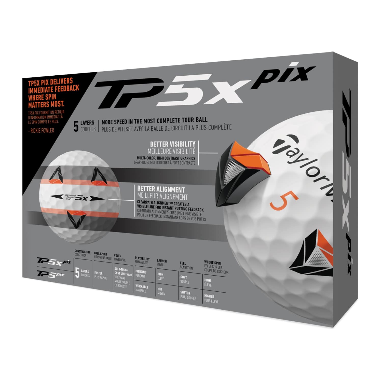 TaylorMade TP5X pix Golf Balls ExpressGolf.co.uk