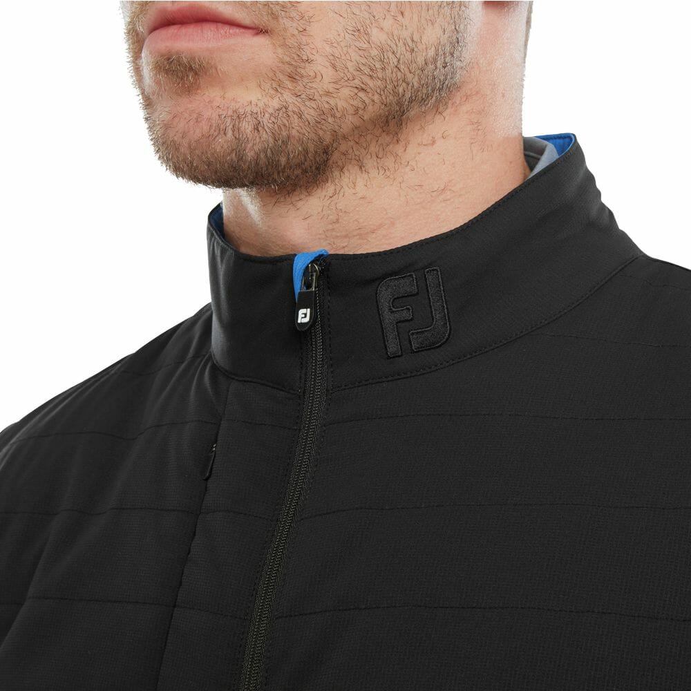 Veste Hybride FootJoy FJ Homme – Bleu Marine/gris, Taille M, Fermeture éclair Intégrale