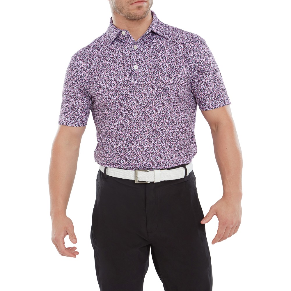 FootJoy Confetti Print Pique Polo Shirt 23 - Image 3