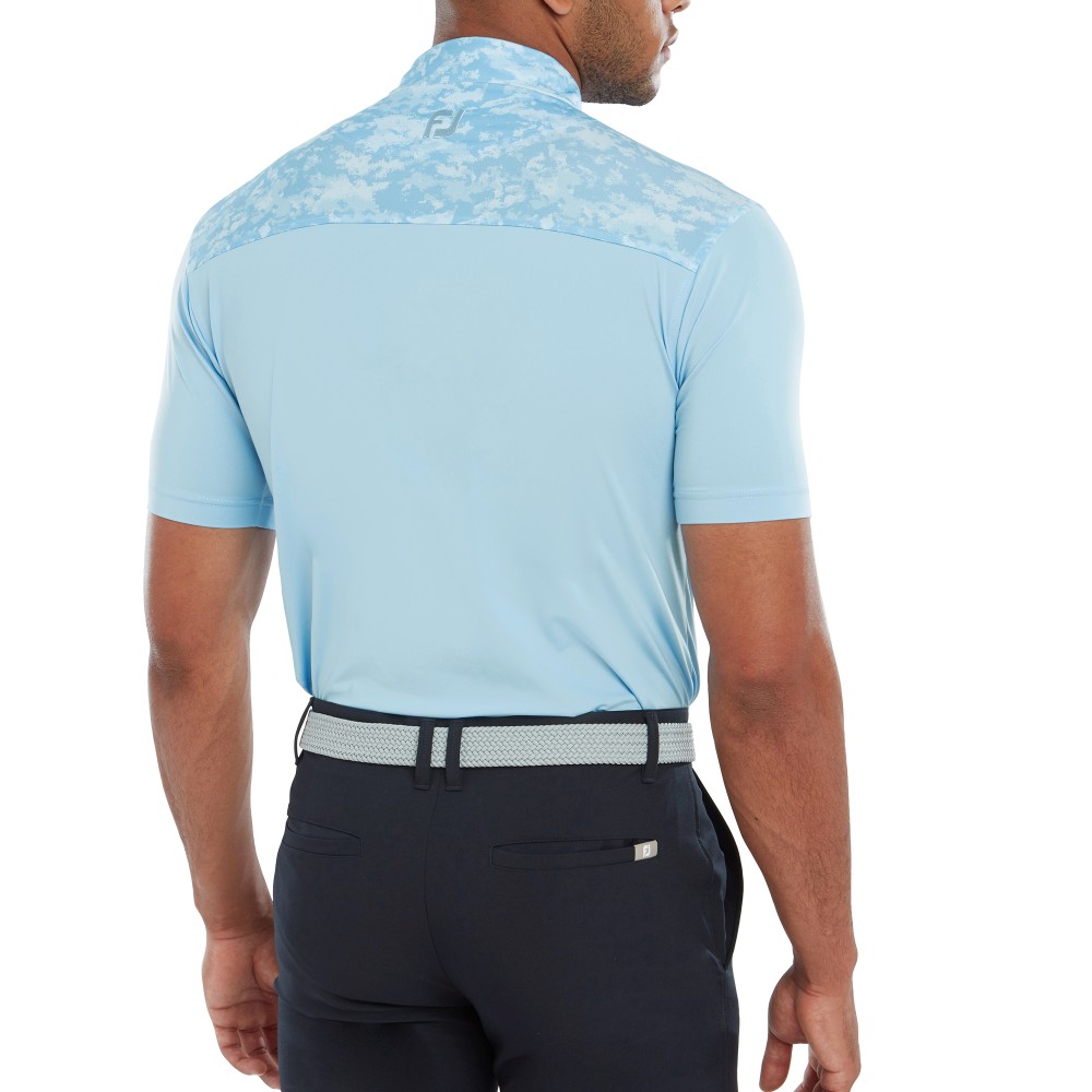 FootJoy Cloud Camo Trim Lisle Polo Shirt 23 - Image 5