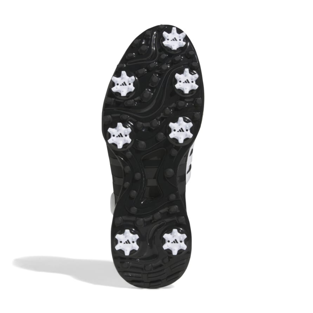 adidas Tour360 Boa 24 Boost Golf Shoes - White / Core Black - Image 4