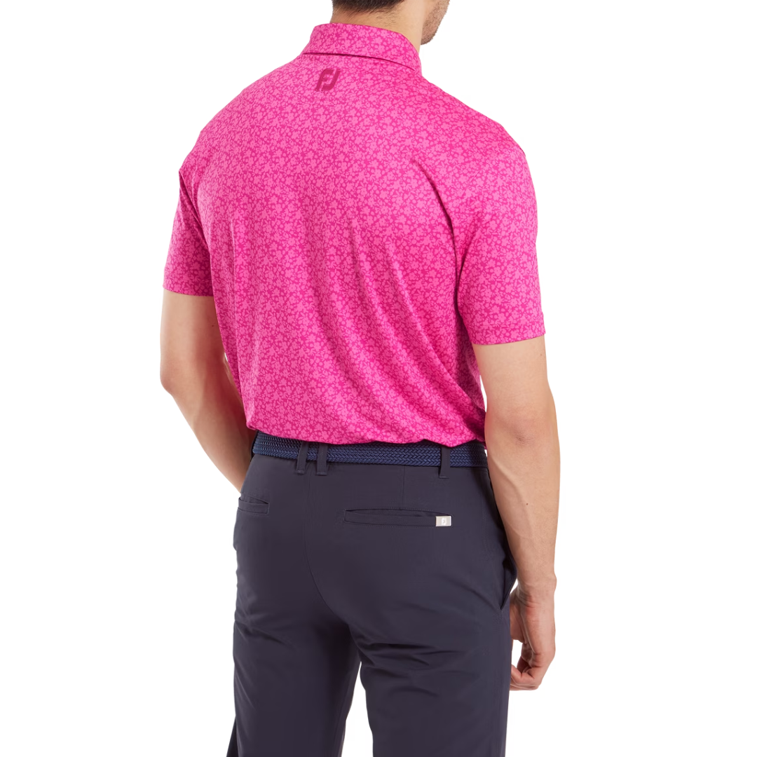 FootJoy Printed Floral Polo Shirt 24 - Image 4