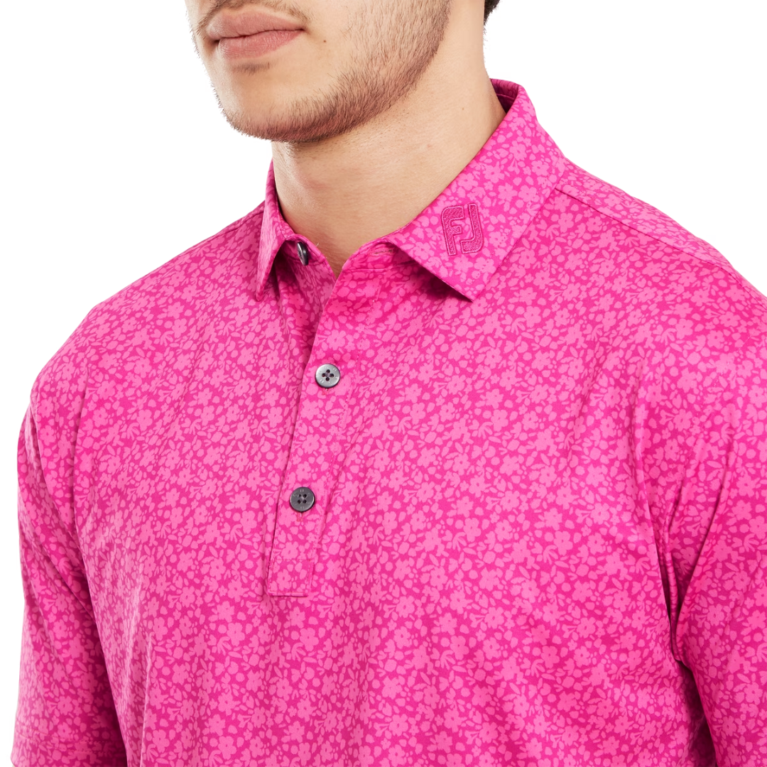 FootJoy Printed Floral Polo Shirt 24 - Image 5