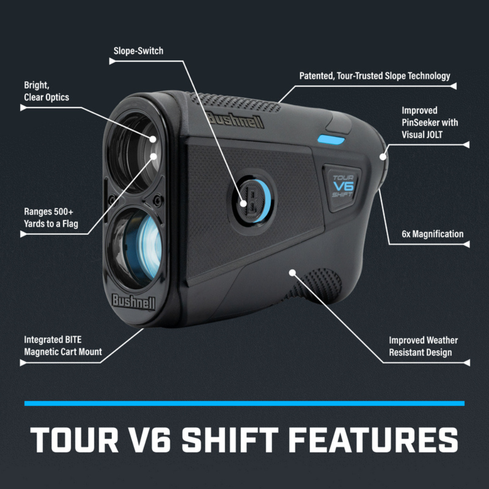 Bushnell Tour V6 Shift Black Laser Rangefinder - Image 7