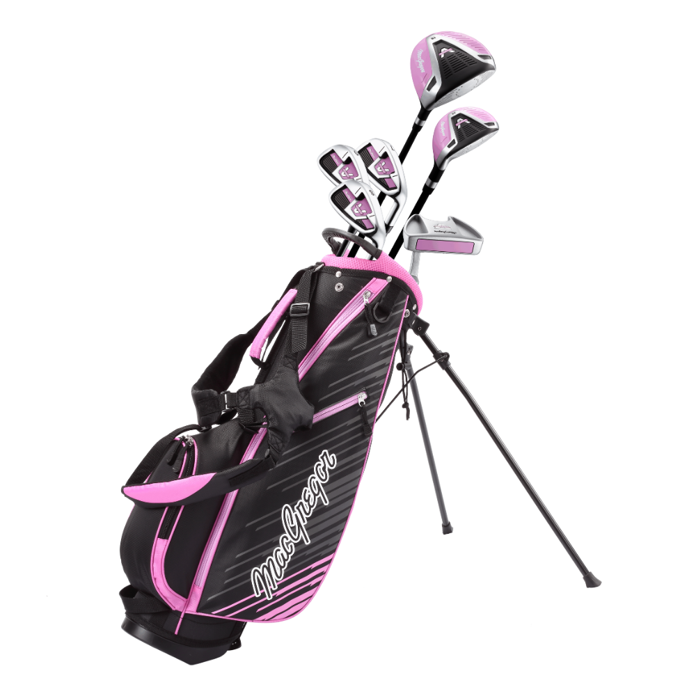 Macgregor V-Max Junior Package Set Age 9-12 Pink/Black