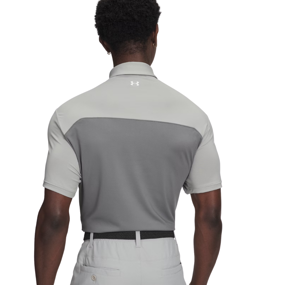 Under Armour Tee To Green Colour Block Polo Shirt - Image 2