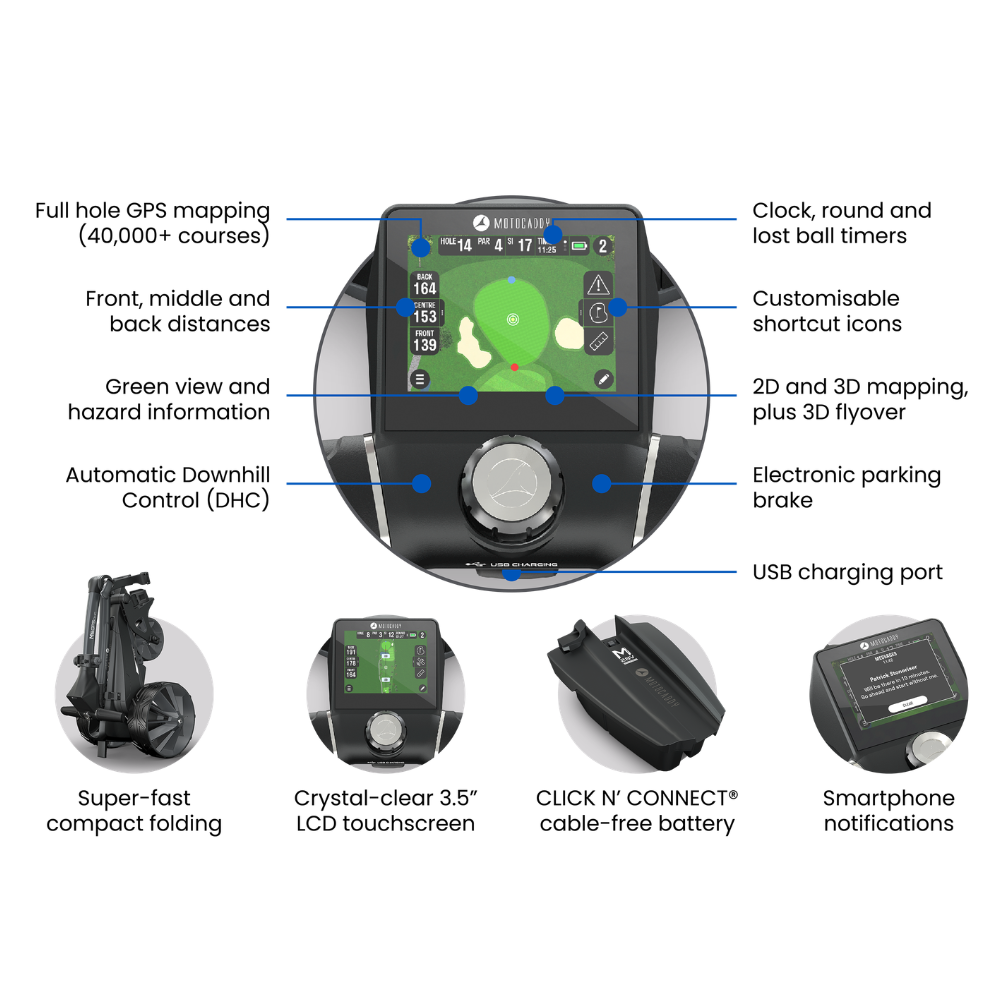 Motocaddy M5 GPS DHC Electric Golf Trolley - 26 - Image 7