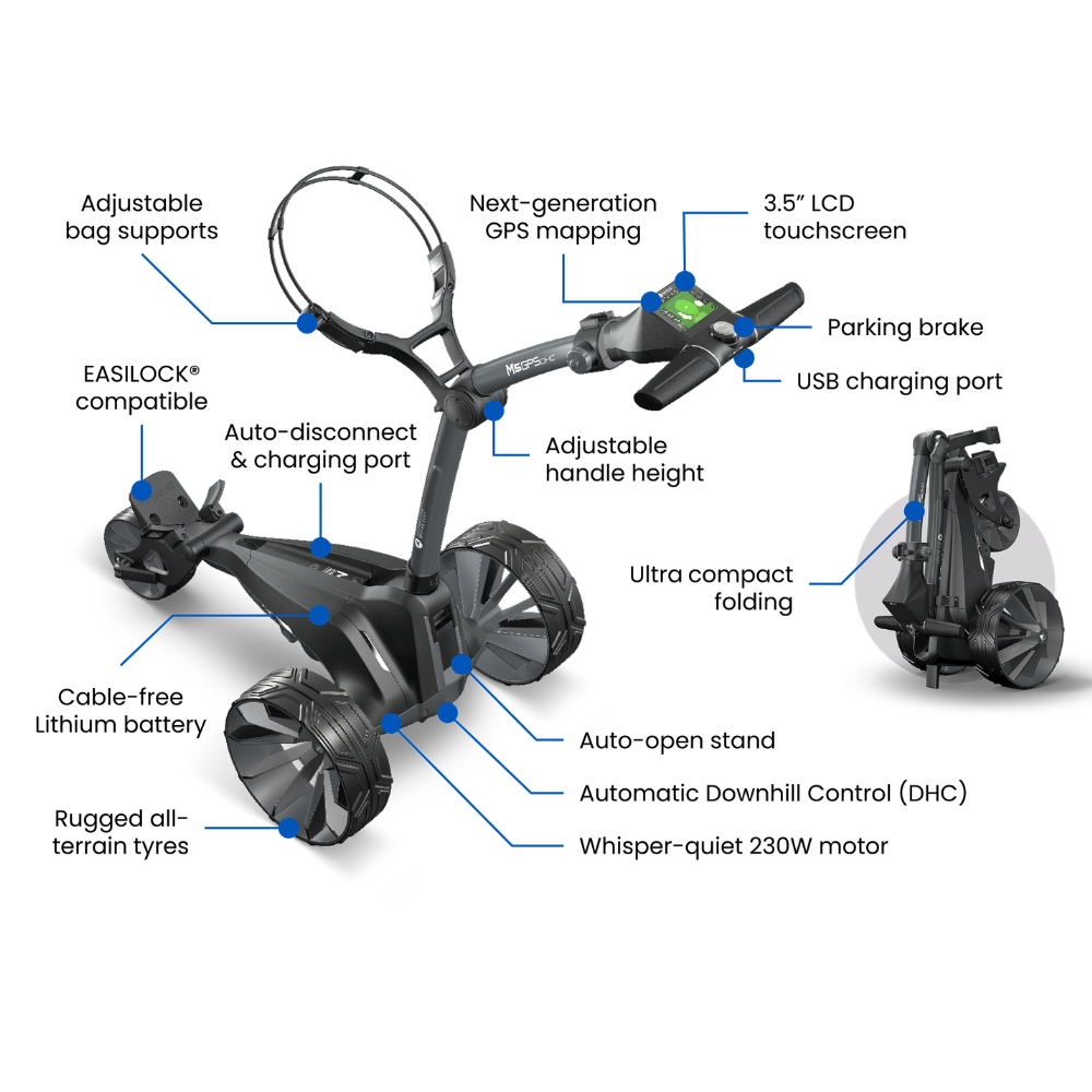 Motocaddy M5 GPS DHC Electric Golf Trolley - 26 - Image 8