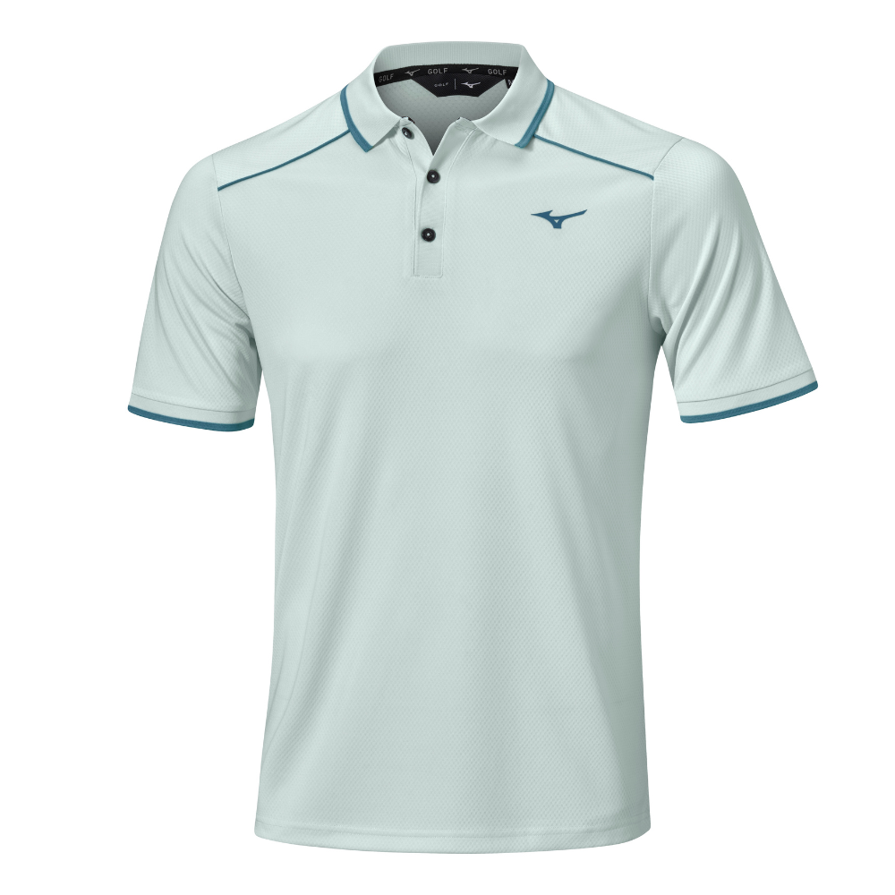 Mizuno Rib Knitted Short Sleeve Polo Shirt