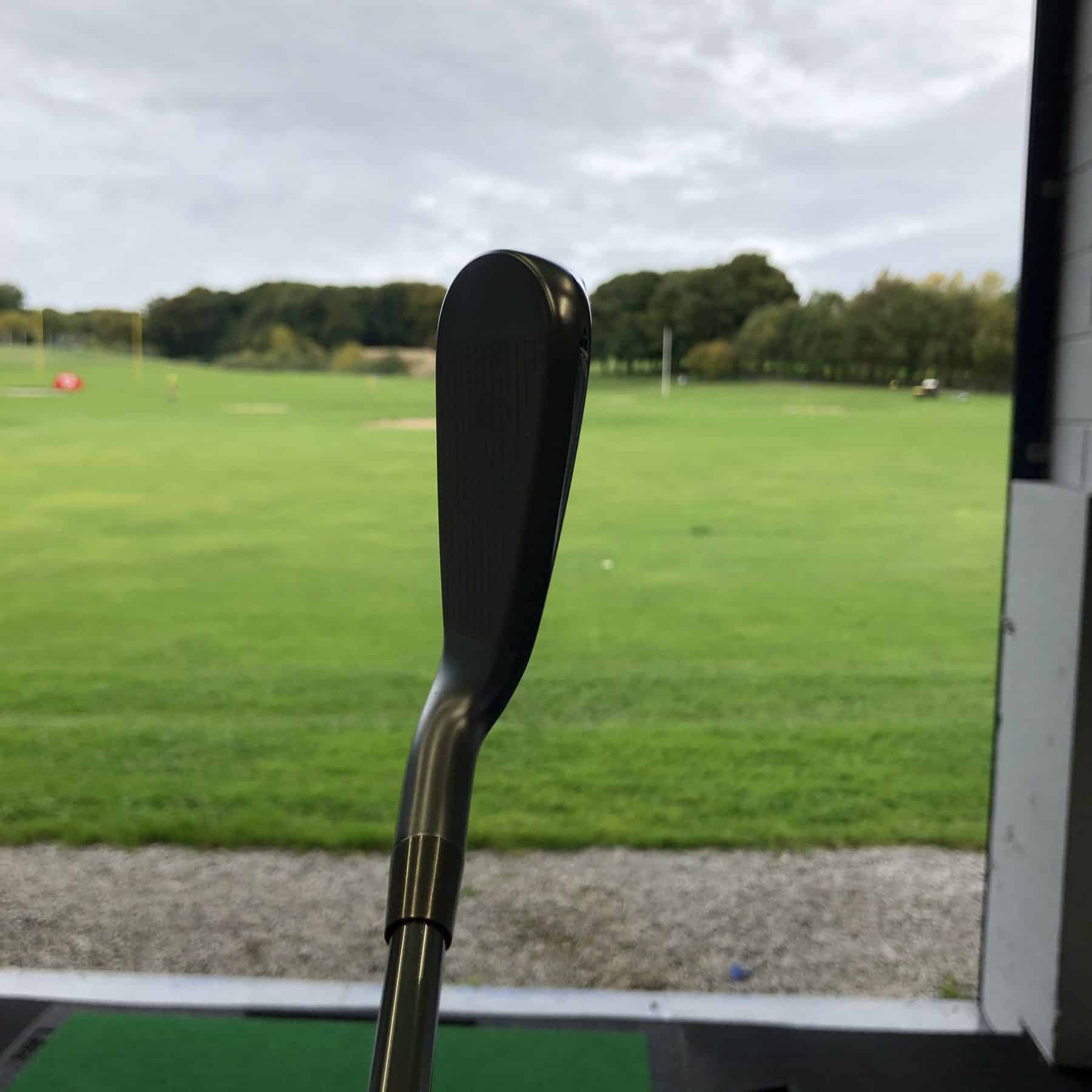 Wedge held up against the outdoor range