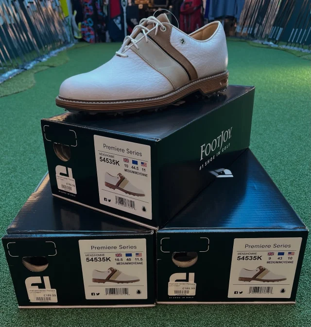 Is there a better shoe in golf!?

Premium full grain waterproof leather / enhanced collar padding / performance cushioning / Versatrax+ sole …. The @footjoy premiere series has it all & the colour schemes are 🤤🤤🤤

#expressgolf #express #expressyourself #expressyourstyle #golf #golffashion #golfshoes #shoe