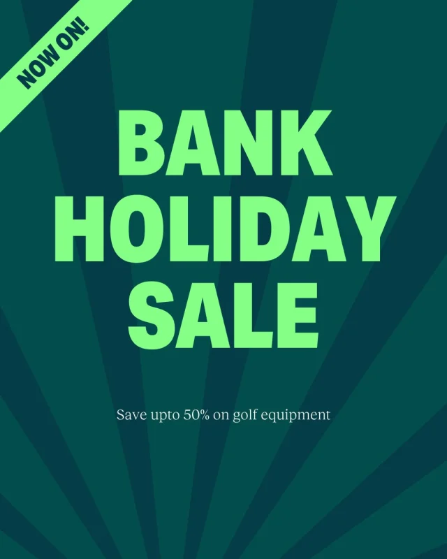 🚨BANK HOLIDAY SALE NOW ON!🚨

Save up to 50% on golf equipment 

📍Ends Tuesday 1st September